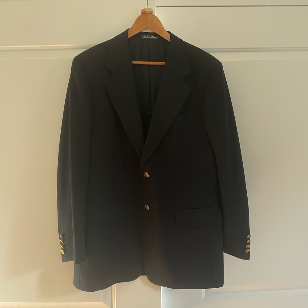 Versace Navy Blazer, Size 40R